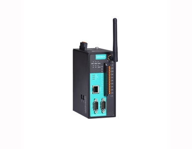 Moxa NPort IAW5250A-12I/O-CN - 2 -port RS-232/422/485 wireless device server with 802.11a/b/g /n WLAN, 8DI, 4DO, CN Band by MOXA